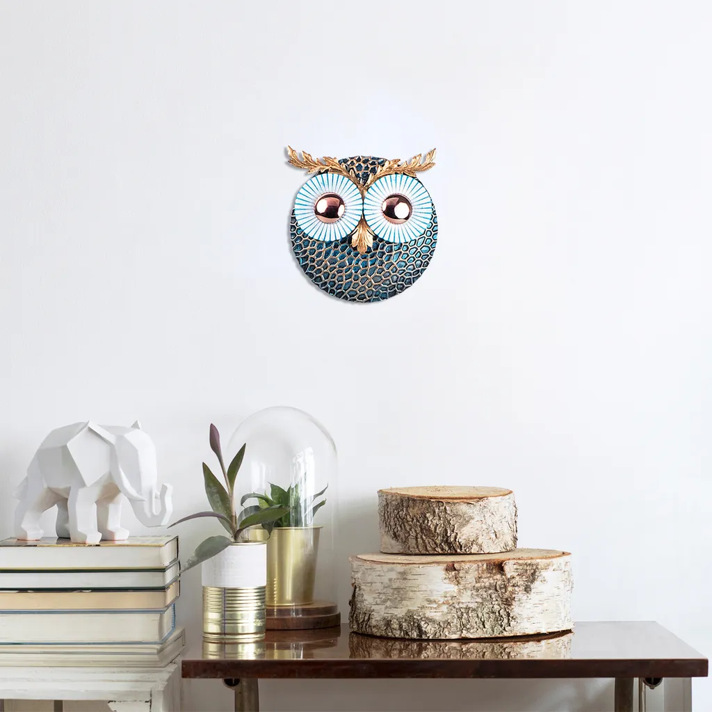 Decorazione Gufo Wallity TNL1739 - Metallo Colorato Pop 19x19