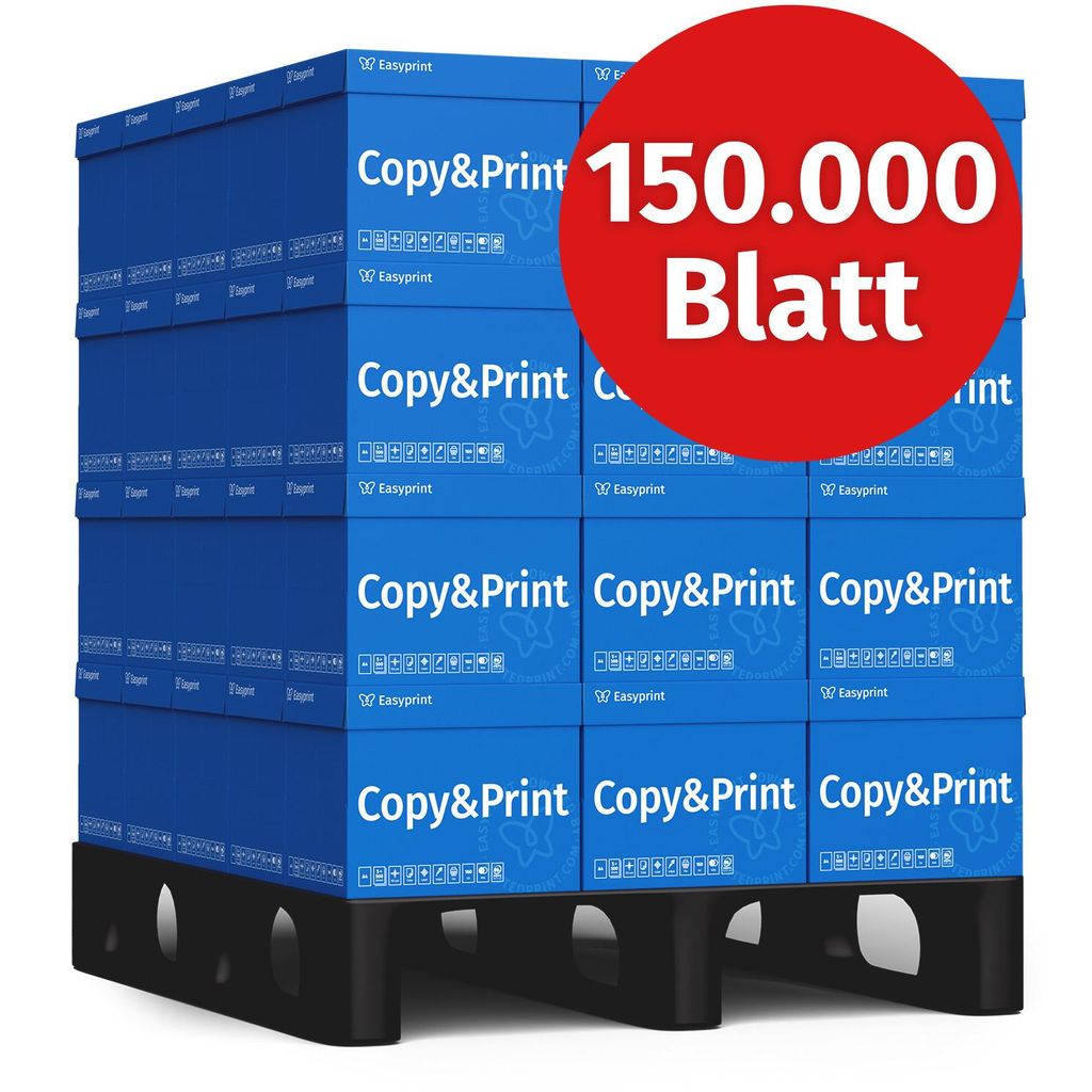 Easyprint Druckerpapier Kopierpapier 150000 Blatt 60 x 2500 Produktbild 