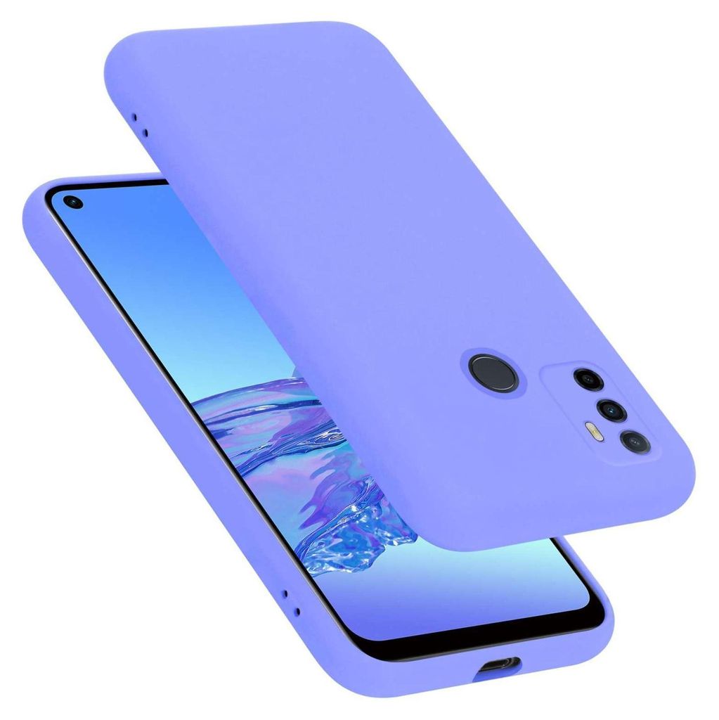 Cadorabo Hülle für Oppo A53s Hülle Silikon Handyhülle Case aus flüssigem Silikon, Kratzfeste und stoßfeste Schutzhülle für Oppo A53s