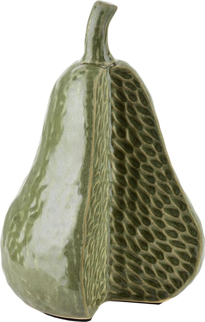 Dekofigur Keramik Saggio Pear 13x11x21 cm glasiert 1 Stück