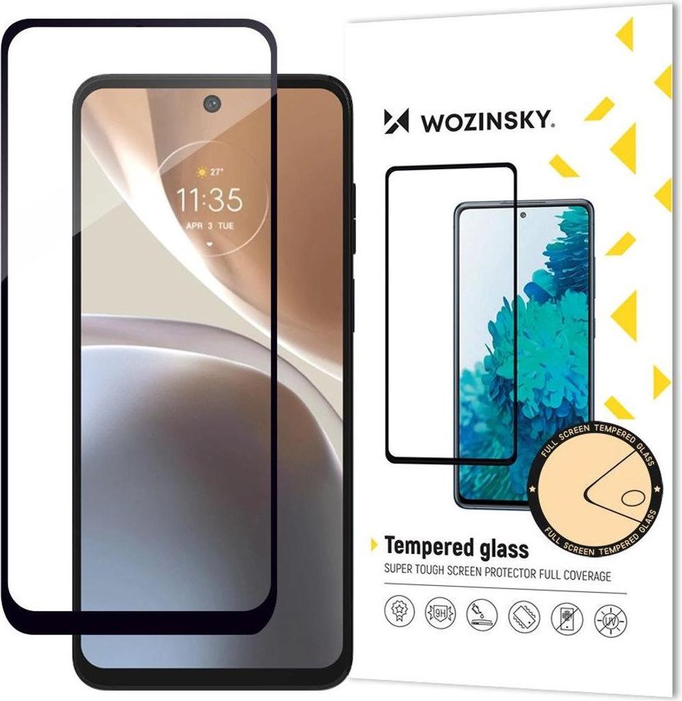 Wozinsky Full Glue Tempered Glass Honor X7 Vollbild Mit Rahmen Schwarz