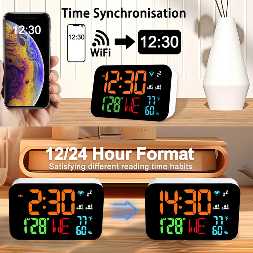 Évitez la Chaleur avec ce Thermomètre WiFi Connecté et Horloge Digitale