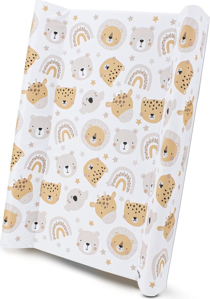 Wickelauflage 50x70 cm - stabile Wickeltischauflage fürs Babybett - abwaschbare Wickelunterlage mit Lineal