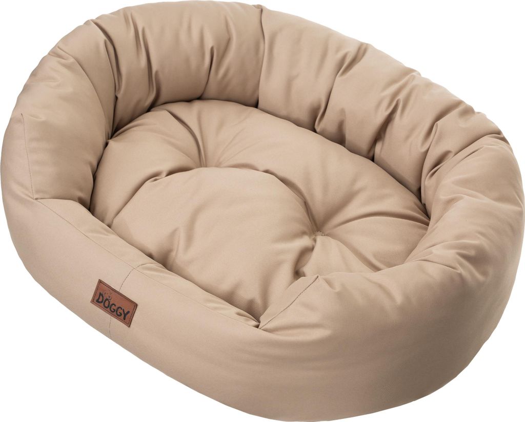 Hundebett mit Wasserdichtes Matratze "Amazing" – Orthopädisches Haustierbett oval für Innen & Außen – 115x95 cm