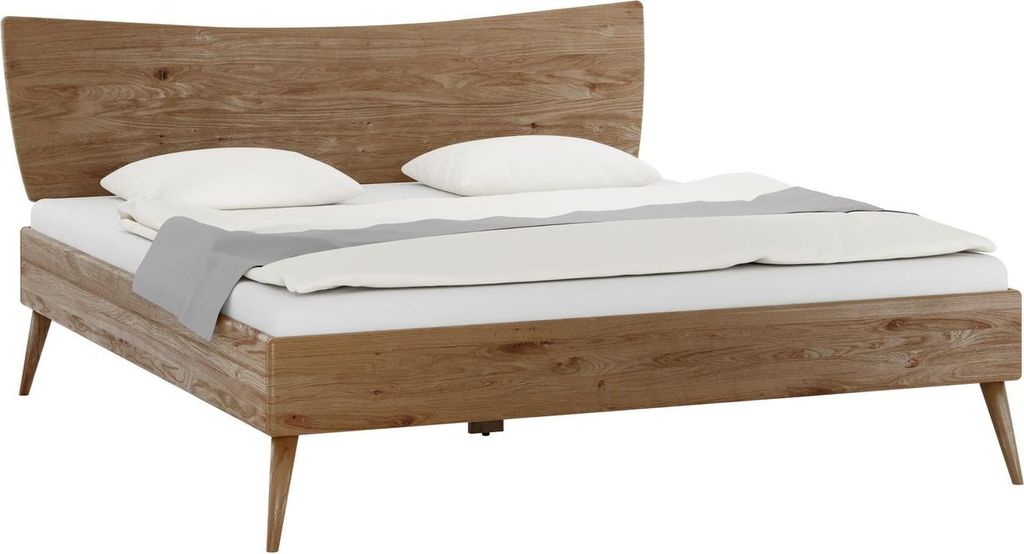 Bett Veno 205 x 205 x 96,5 cm Eichenholz Natur