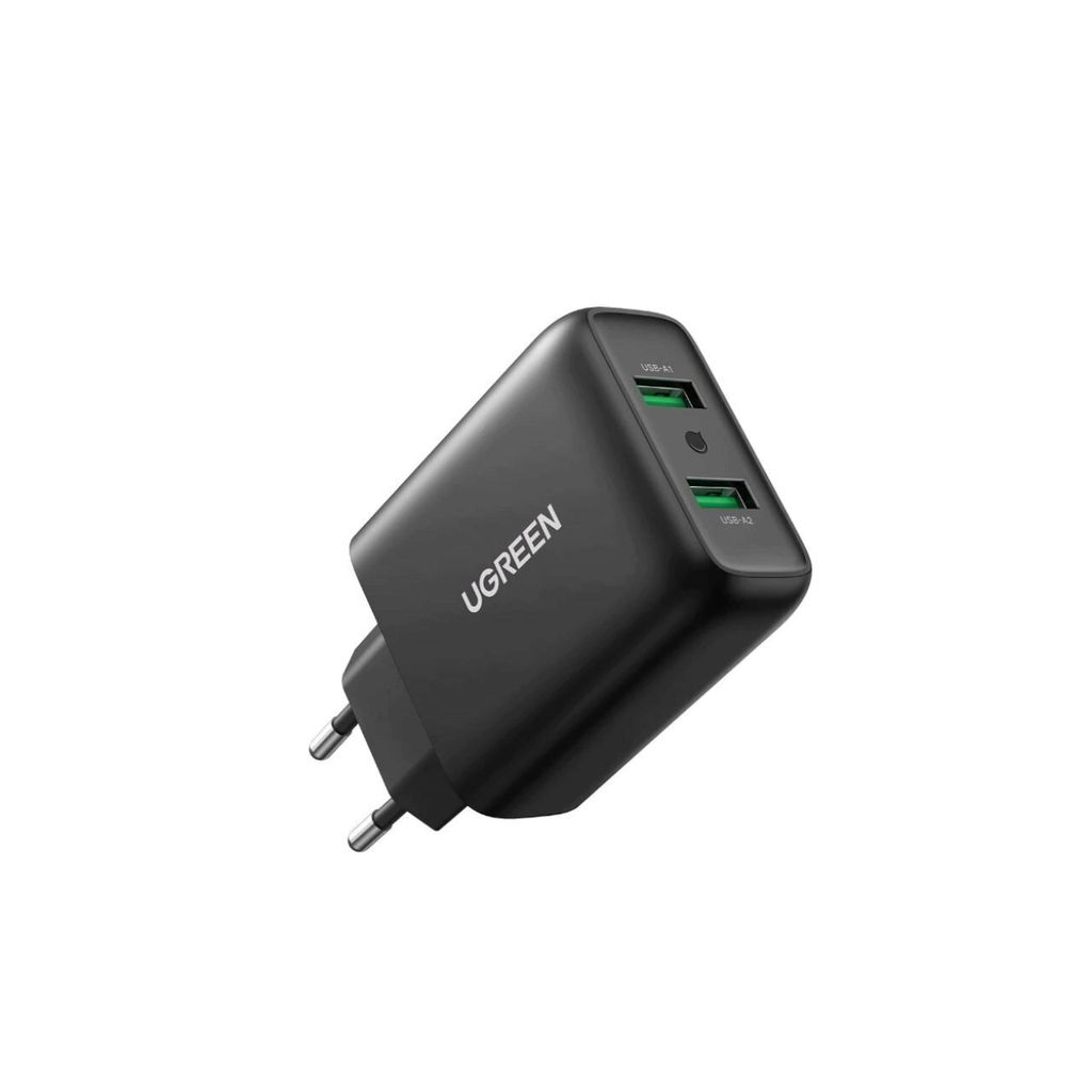 UGREEN Dual USB-A QC 3.0 36W Wall Charger