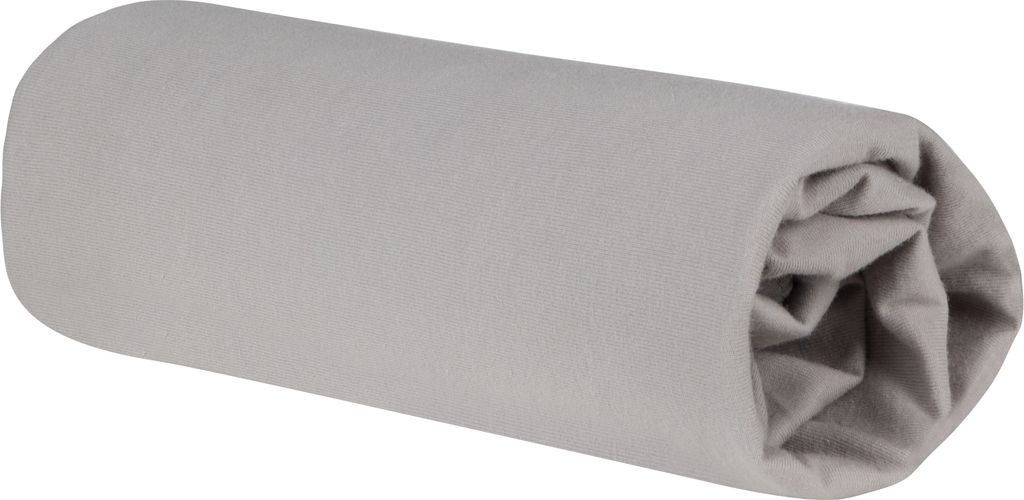 roba Spannbettlaken für Kindermatratzen 60 x 120 und 70 x 140 cm, Single Jersey, 100% Baumwolle, grau