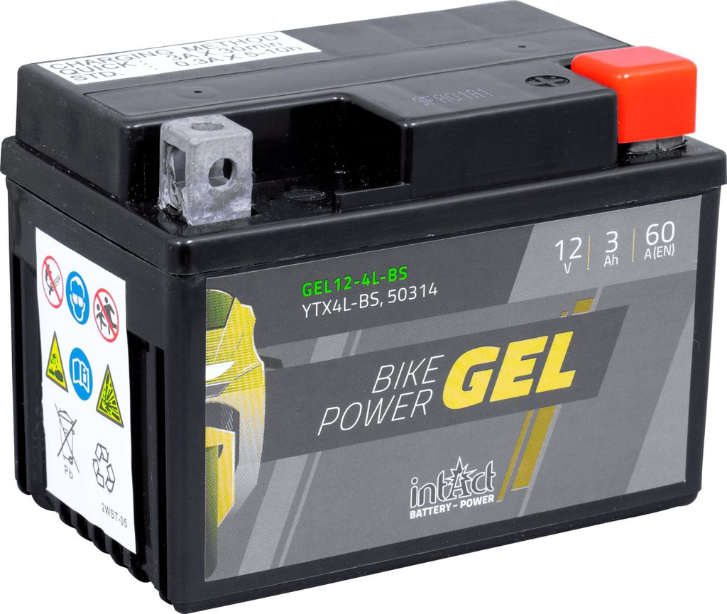 INTACT Bike Power-Batterie GEL YTX4L-BS Produktbild 