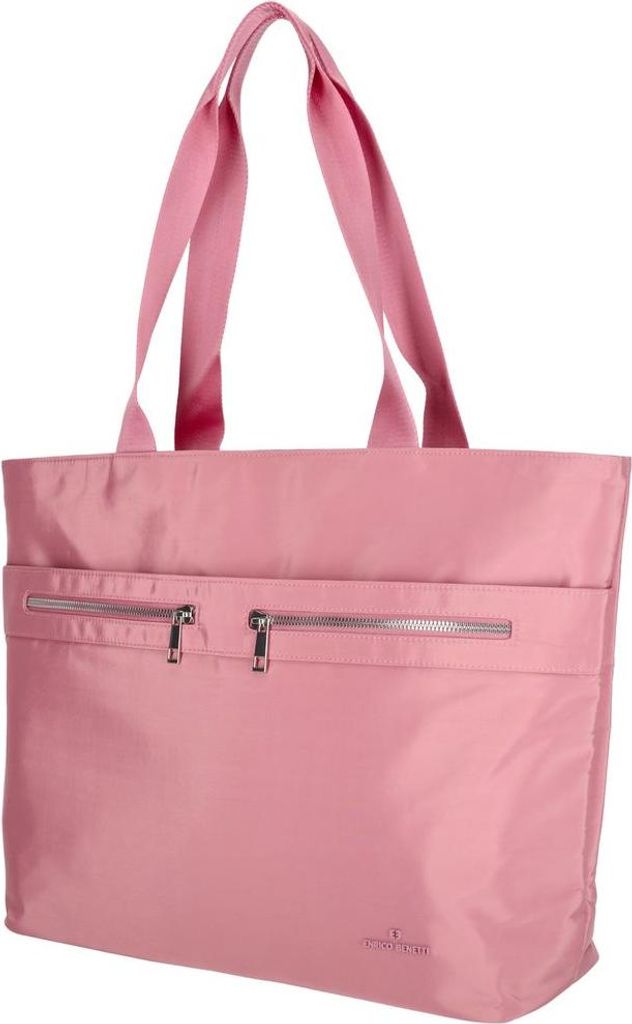 Große Damen Tasche Schultertasche Umhängetasche Crossover Bag Nylon Handtasche Rosa