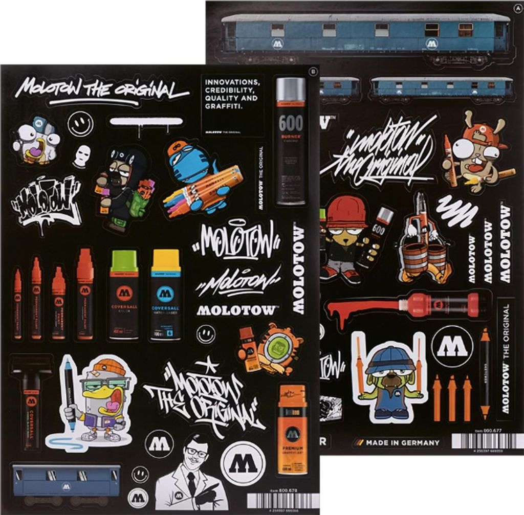 Molotow MOLOTOW Sticker Sheet A+B selbstklebend