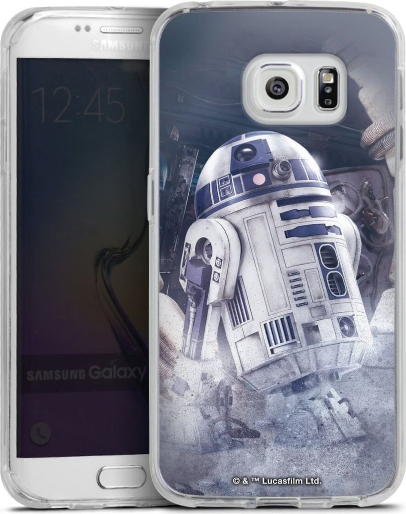 DeinDesign Handyhülle für Samsung Galaxy S6 Edge Silikon Hülle Case Smartphone Schutzhülle Fanartikel Roboter Star Wars