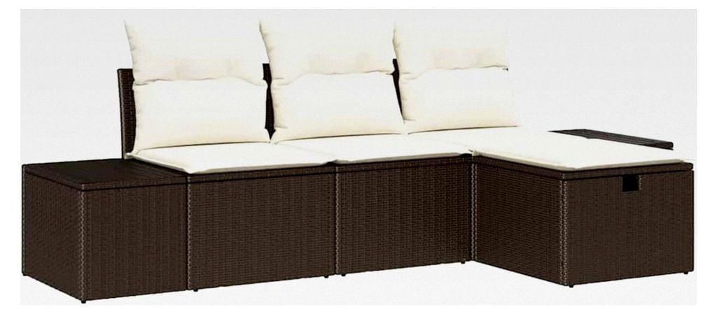Garten-Sofa-Set Modern | Poly-Rattan | Modular | UV-beständig | 955 kg Tragfähigkeit