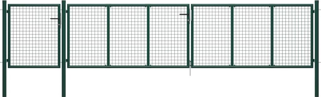 Gartentor Stahl 500×75 cm Grün , Gartentore Design 2024