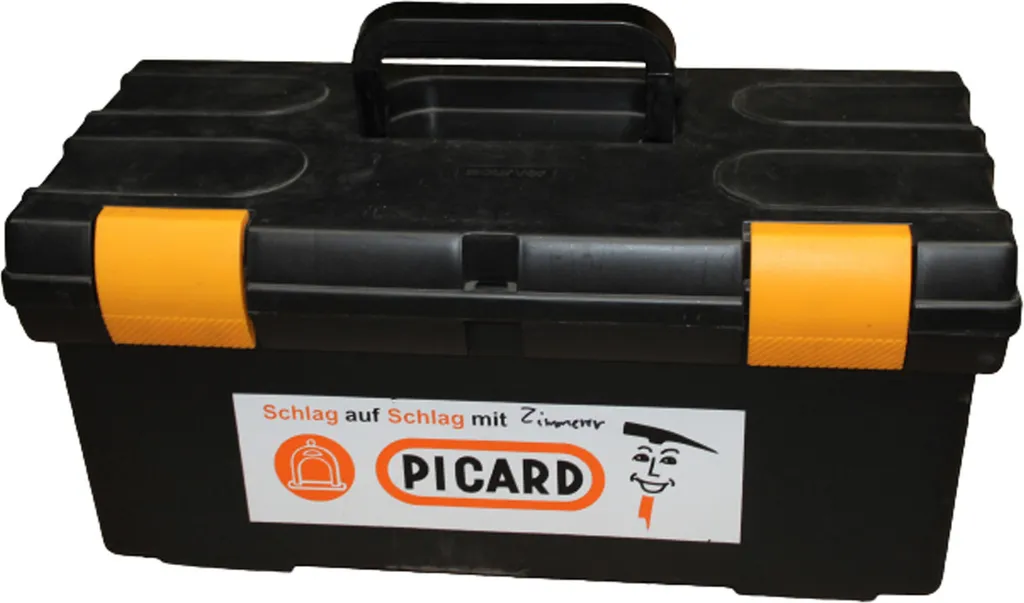 Mallette à outils PICARD 50cm avec insert amovible et grande capacité noir
