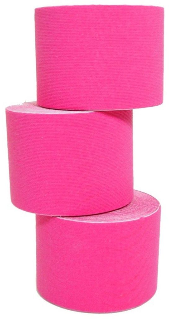 6 Rollen Kinesiologie Tape 5 m x 5,0 cm pink (EUR 0,632 / Produktbild 