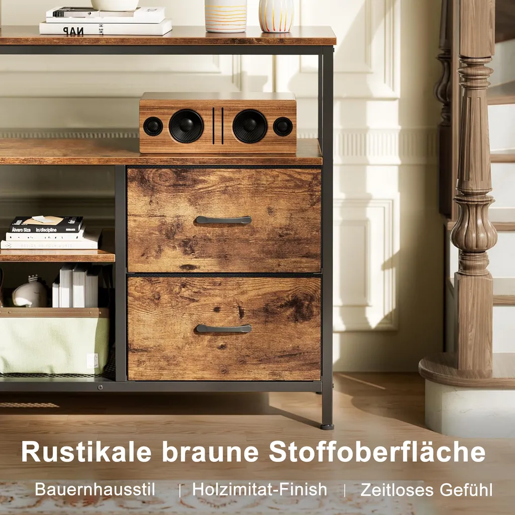 Mobile Contenitore Robusto ProximaX: Legno, Metallo e LED - Duraturo - 6
