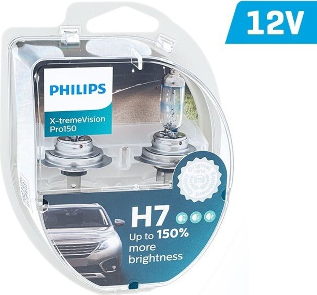 PHILIPS H7 12V 55W PX26d X-tremeVision PRO +150% lampadine Immagine del prodotto 