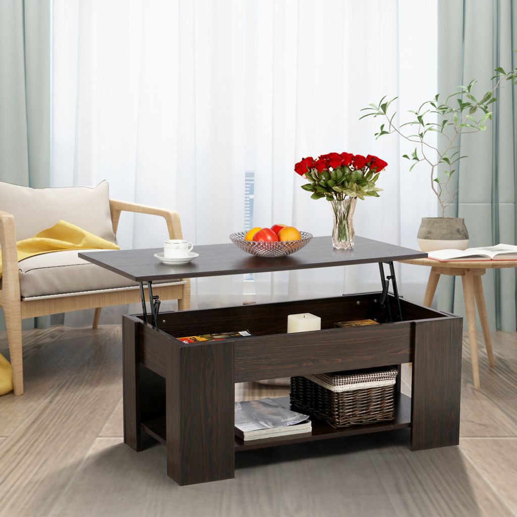 Yaheetech Couchtisch mit Höhenverstellbarer Platte Produktbild 6