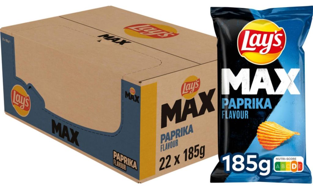 Lay's MAX Paprika affumicata (22 x 185 g) Immagine del prodotto 