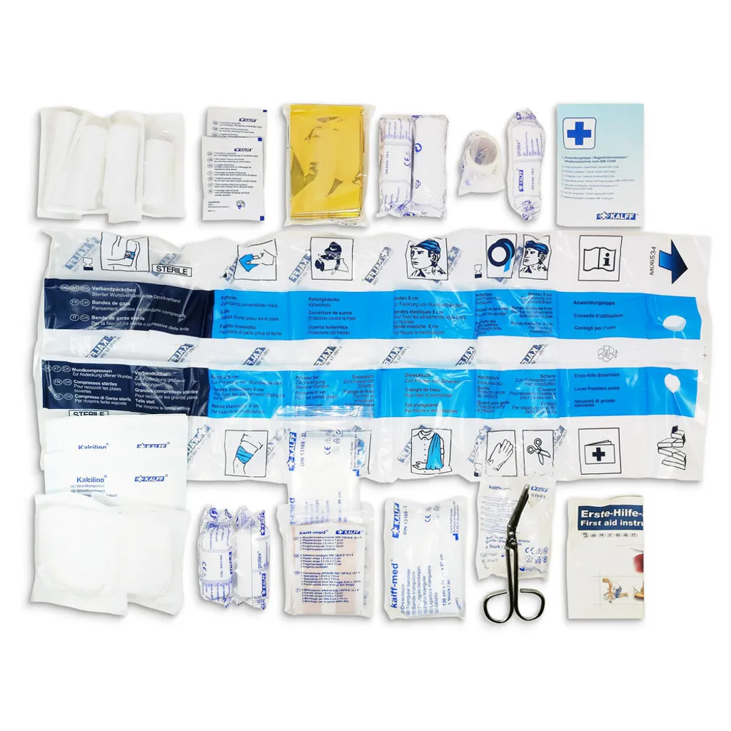 Kit Pronto Soccorso Auto Soft Approvato DIN 13164 - Qualità Certificata - 4