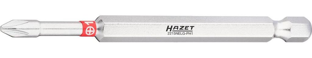 Hazet Bit 1/4 (6,3 mm) Sechskant massiv, Kreuzschlitz Profil PH, SW PH1