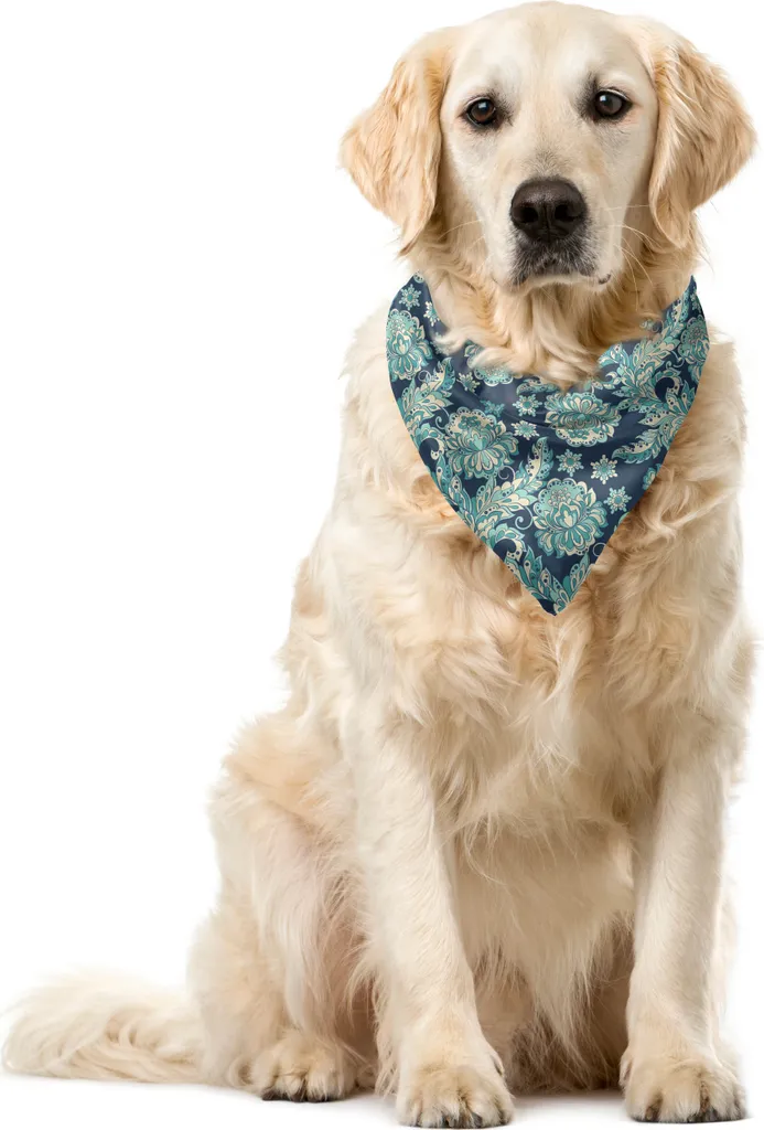 Bandana Etnica ABAKUHAUS per Cani e Gatti | Folk Orientale 40x40 cm