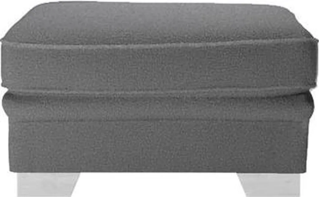 Pouf Ronay Teddy Granite White - Siège d'appoint design bouclette blanc