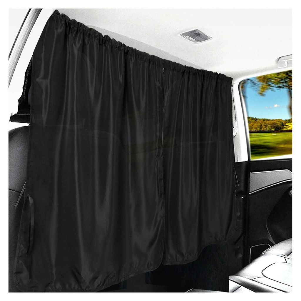 Auto Trennvorhänge Sonnenschutz, 134 x 78 cm, Abnehmbarer Vorhang für die Heckscheibe