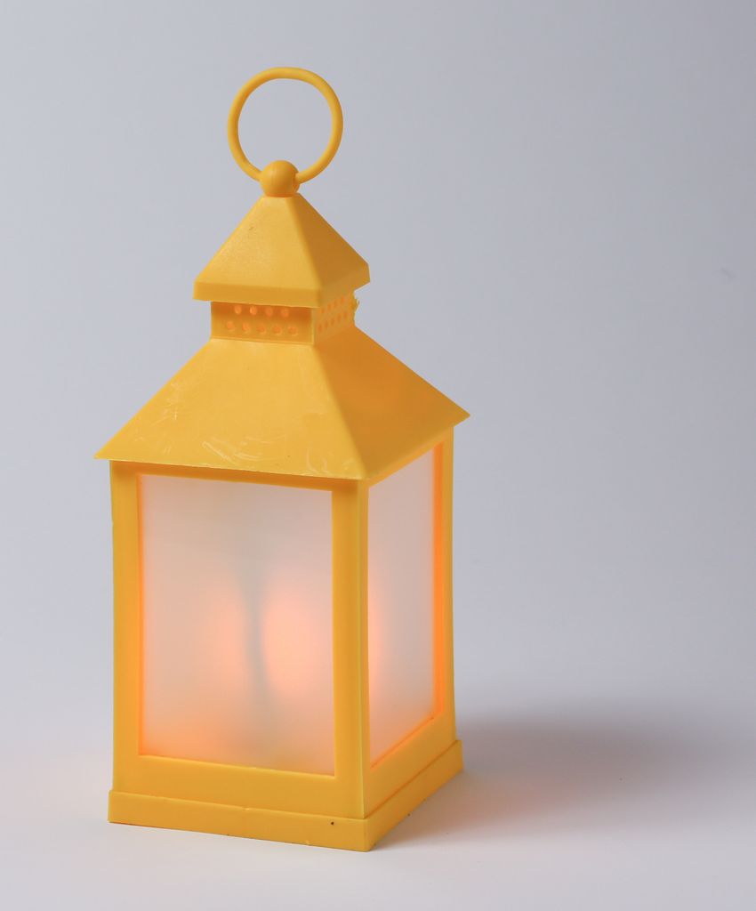 LED Laterne - mit Flammeneffekt - flackernde LED - H: 24cm Produktbild 2