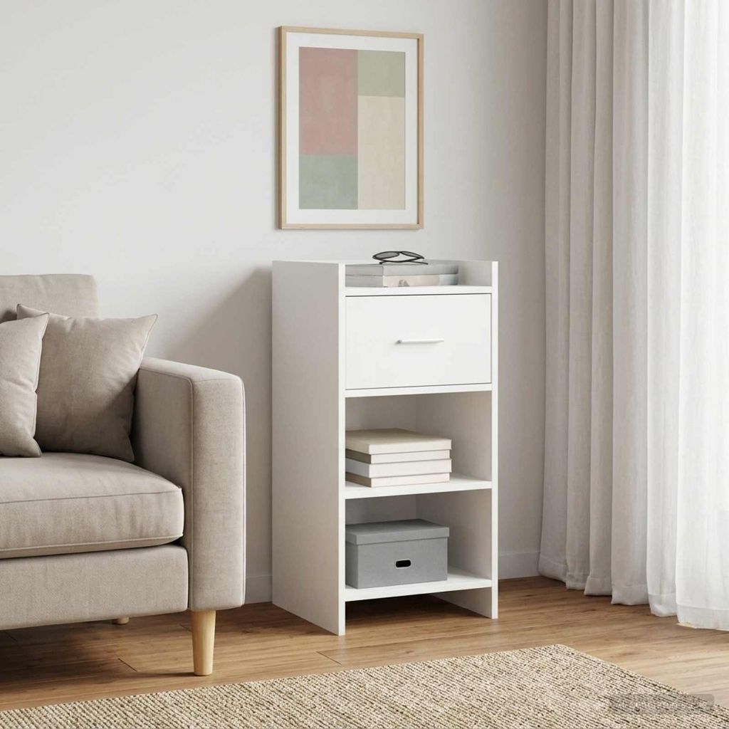 vidaXL Sideboard Weiß 40 x 36 x 80 cm Holzwerkstoff Produktbild 