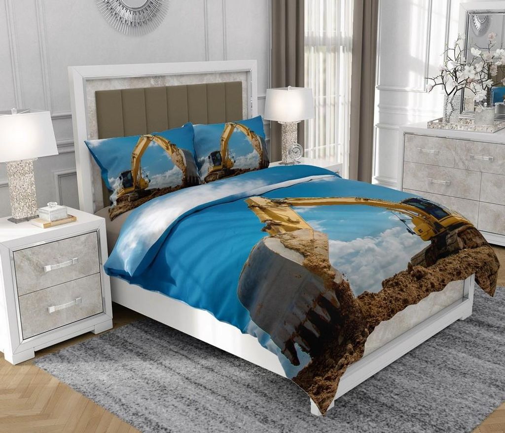 Bettwäsche 160x200 cm + 2x70x80 cm, 3-teilig, 100% Baumwolle, Satin, Reißverschluss, Bunt - SOVIO | So.Z0009