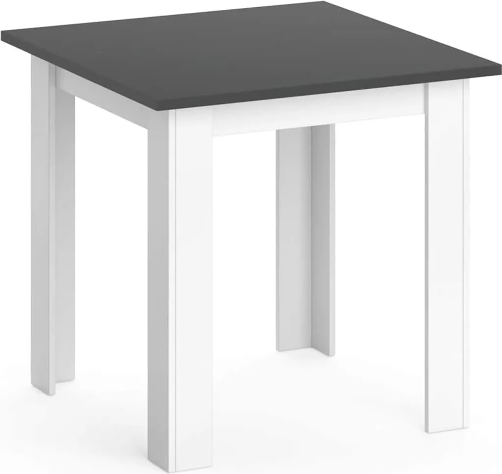 Table de repas anthracite Vicco Karlos 80x80 cm robuste et design mat