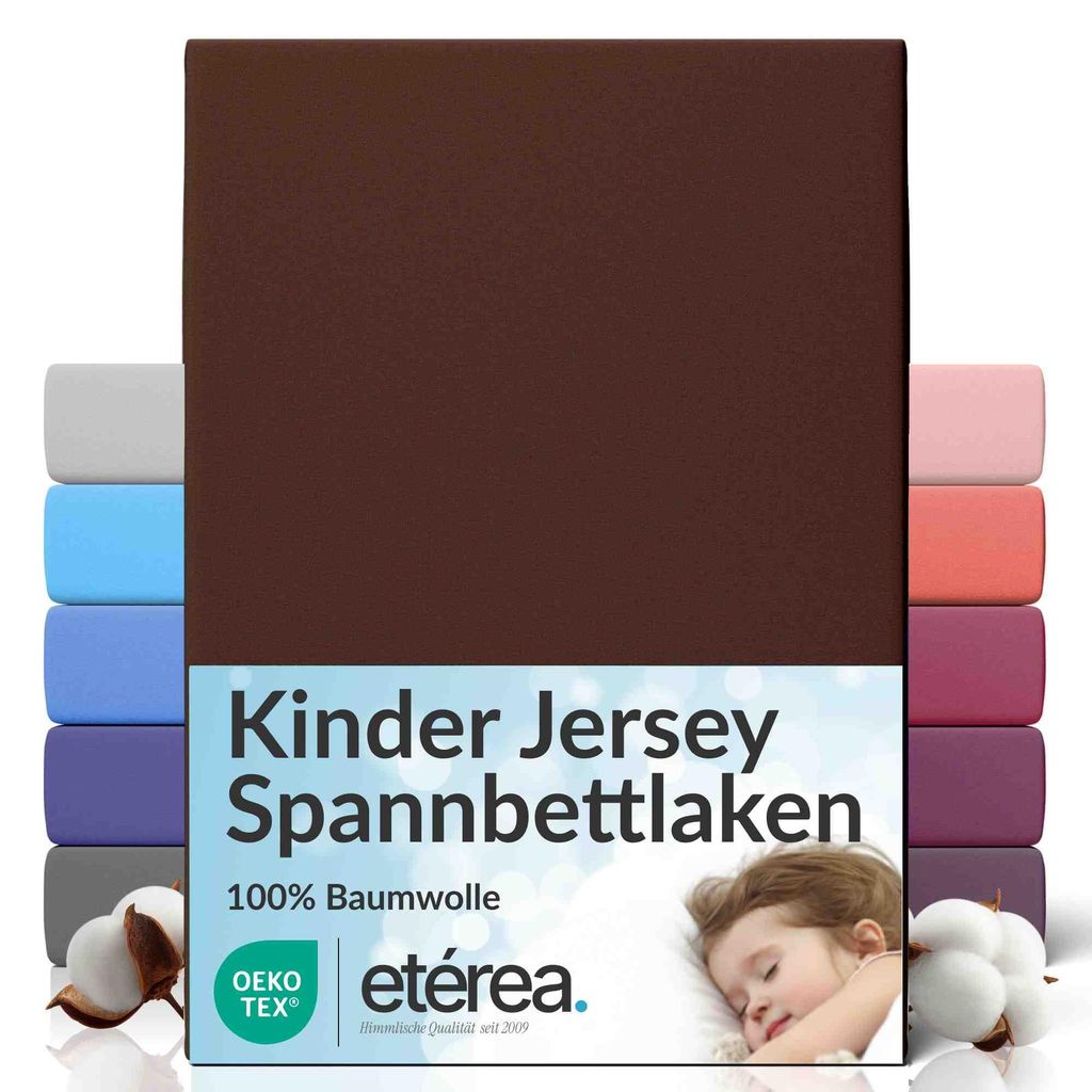 Jersey Spannbettlaken 80x160 - 80x180 cm, 100% Baumwolle Produktbild 