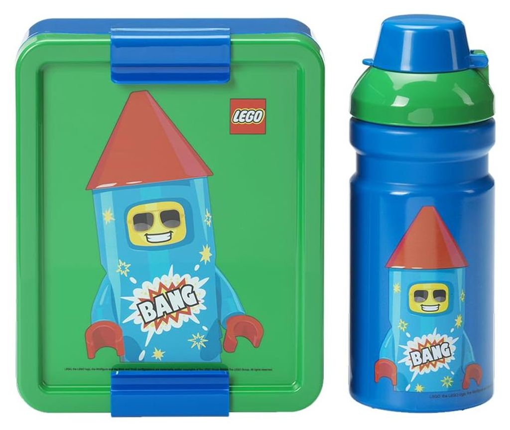 LEGO Trinkflasche + Brotdose LUNCH SET FIREWORK GUY Produktbild 