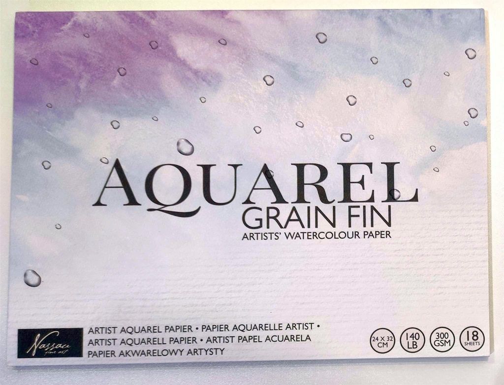 Aquarellblock, Maße: 24 x 32cm, 18 Blatt, 300 g/m²