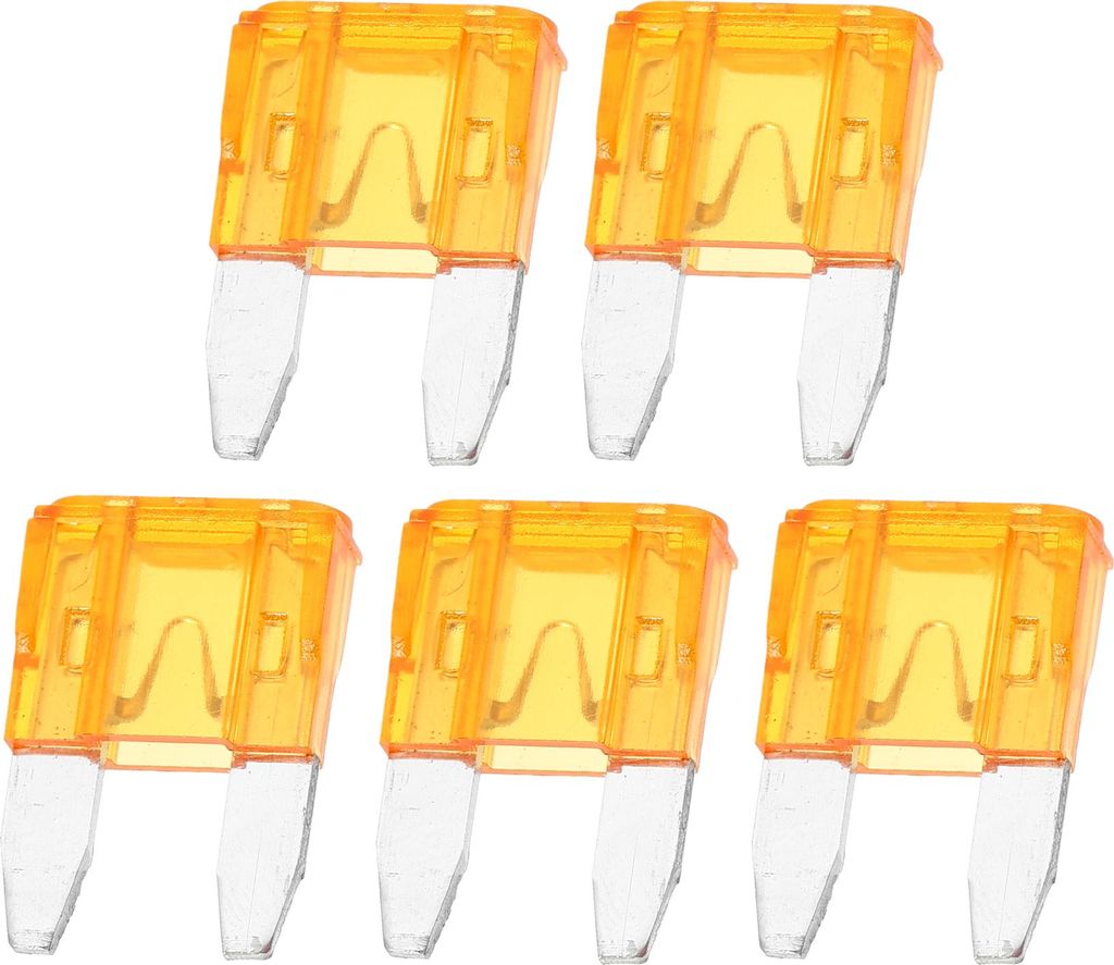 5 Stück Mini 5AMP APM/ATM Universal Auto Sicherung Blade Style Sicherungen Kurzschlussschutz - Auto Boot LKW SUV Wohnmobil - Kunststoff Metall Orange