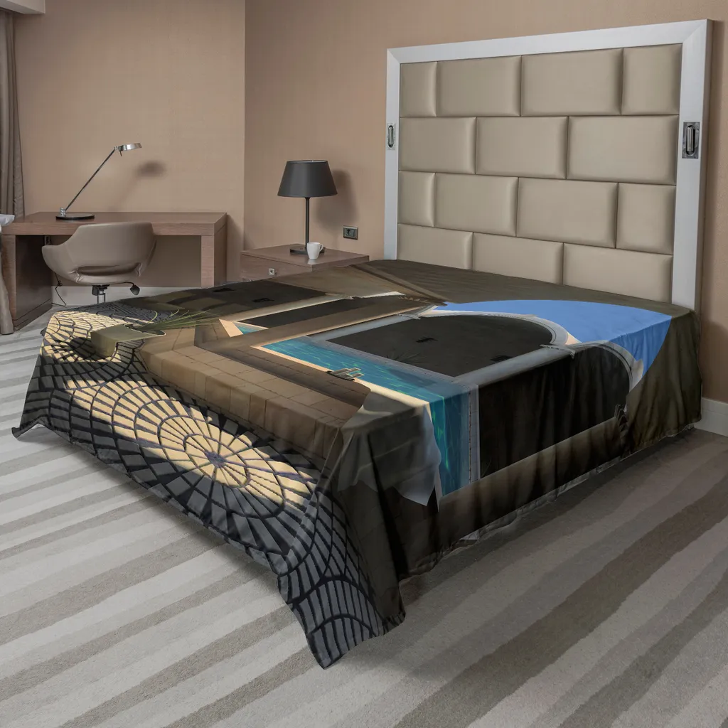 OFFERTA Lenzuolo ABAKUHAUS 275x260 | Stampa SPA HD Grigio Blu