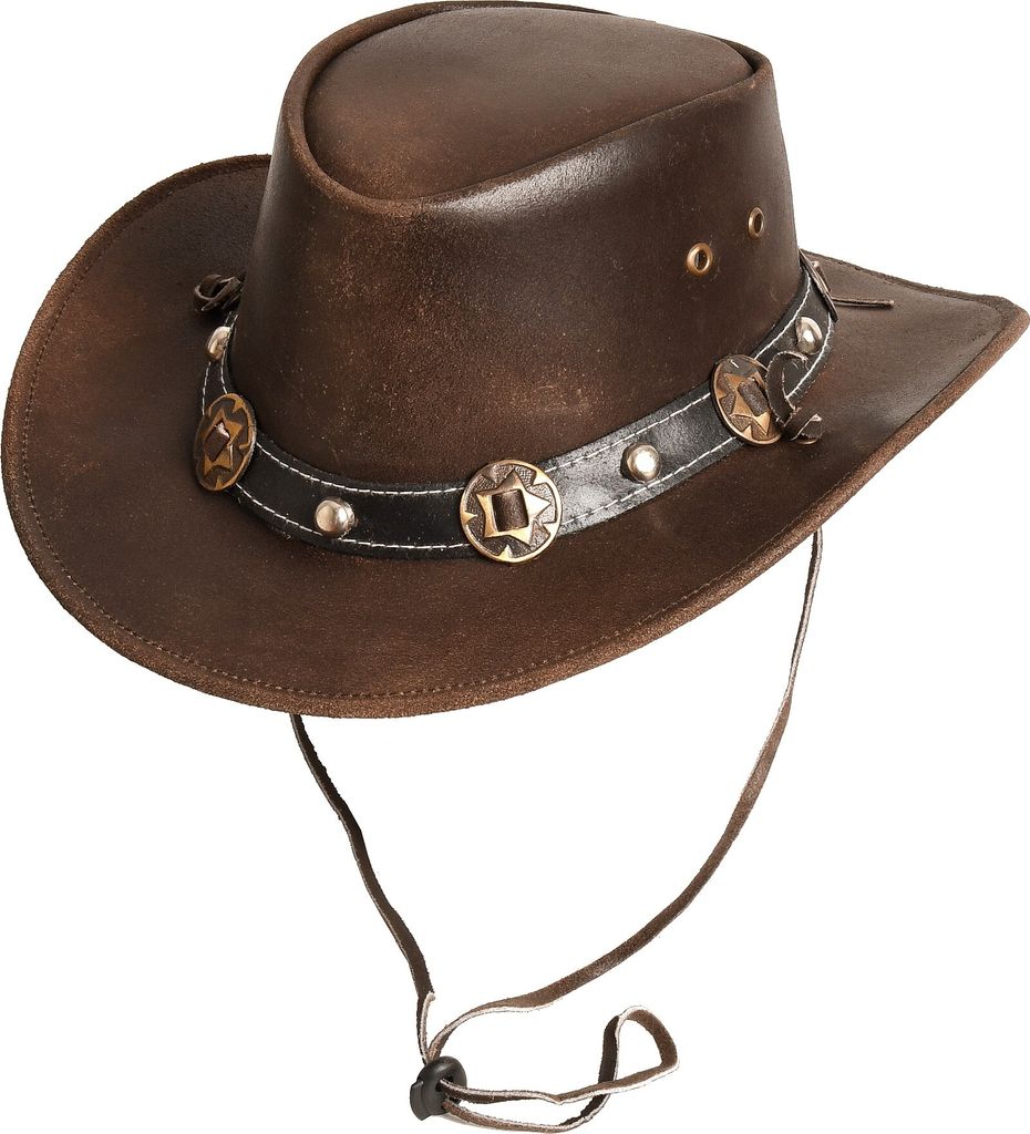 Scippis Concho Hut – Eleganter Leder-Westernhut Produktbild 