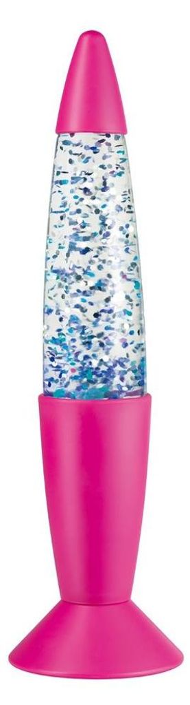 TIP LED Tischleuchte Glitterleuchte Mood Pink Multicolor Lavalampe für 3 x AA Batterie mit Schalter