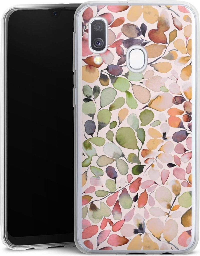 DeinDesign Handyhülle für Samsung Galaxy A40 Silikon Hülle Case Smartphone Schutzhülle Muster Pattern Eukalyptus