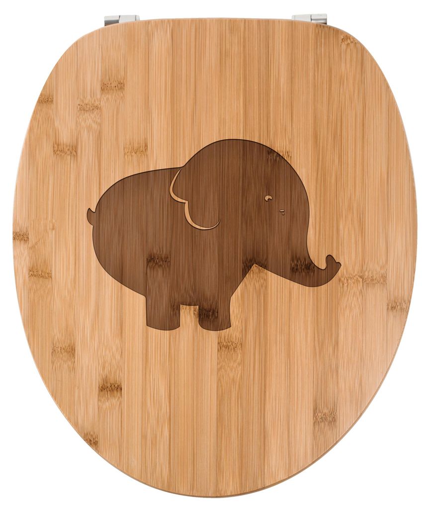 Mr. & Mrs. Panda Klodeckel Elefant - Transparent - Geschenk, Dickhäuter, WC Sitz, Brille, Elefantenkuh, Toilettendeckel, Bambus, Klobrille, Afrika...