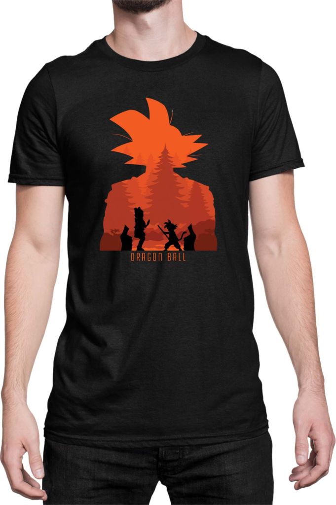 Herren T-Shirt Dragon Anime Manga Ball Z Goku 02, Man XL / Schwarz