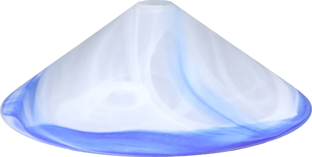 Verre de lampe cassé ? Remplacez-le par cet abat-jour blanc/bleu 420mm