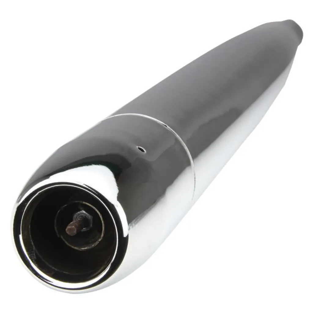 Échappement sport chromé 70mm avec raccord 32mm pour Hercules K 50