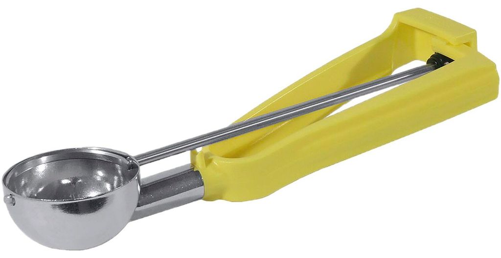 CONTACTO Eisportionierer Edelstahl 18/10, Inhalt: 1/20 Liter, gelb