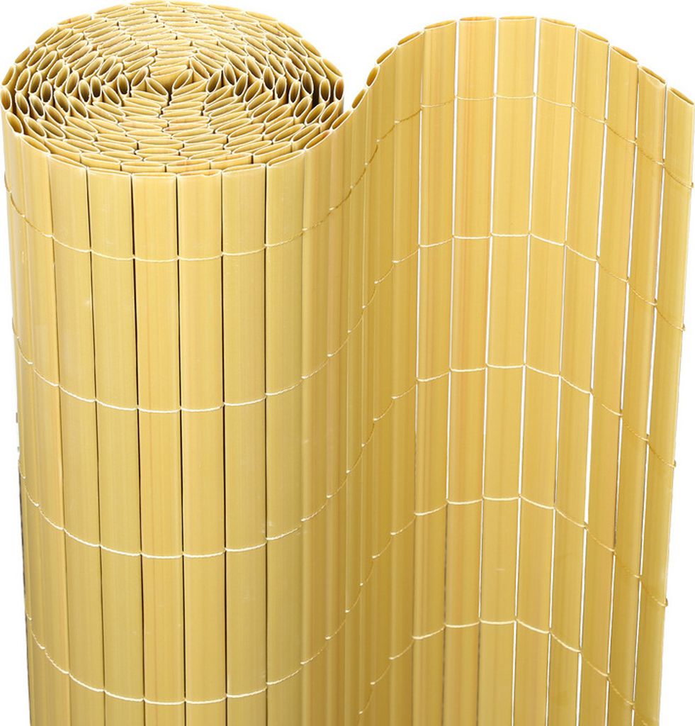 Sichtschutzmatte PVC Sichtschutzzaun Bambus Windschutz fur Garten Balkon und Terrasse 100x1000cm
