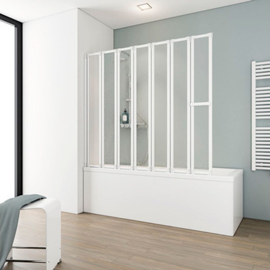 Vanová shrnovací zástěna Schulte 7dílná Imitace Softline, Obrázek produktu 