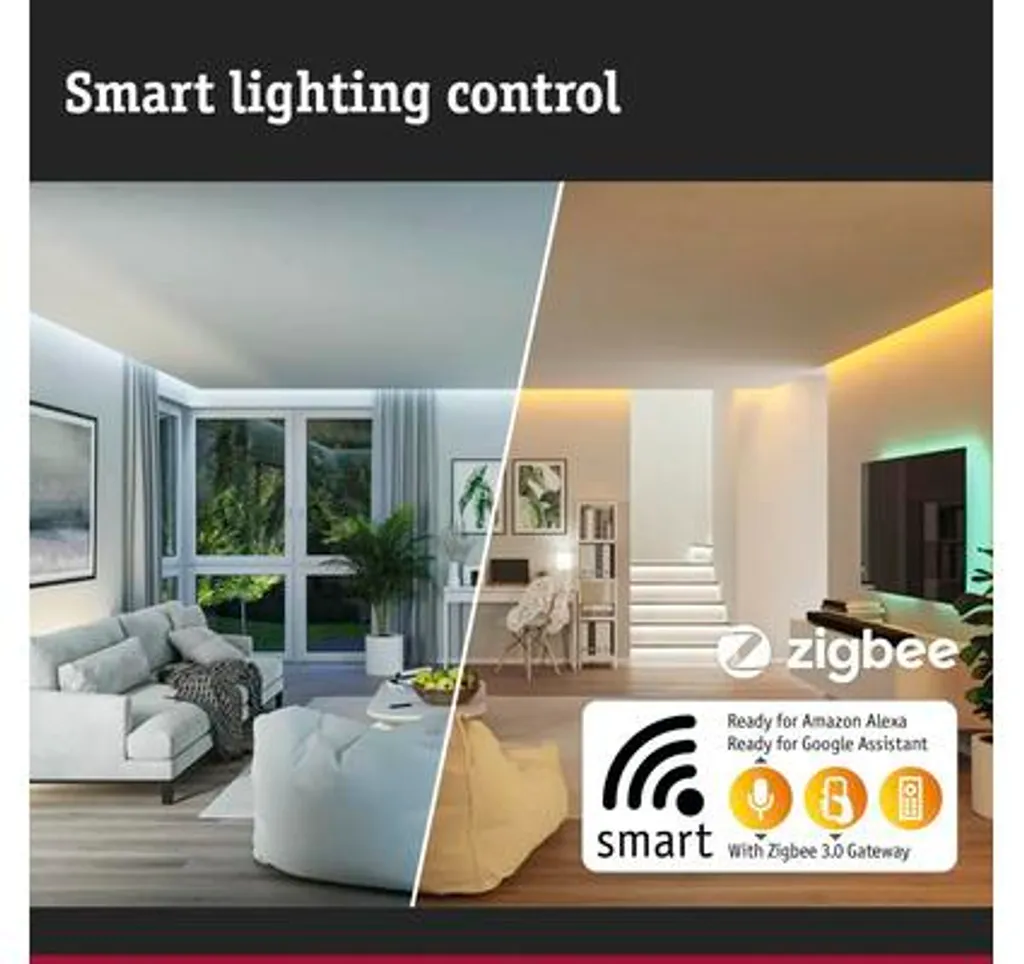 Adaptateur Paulmann URail Zigbee 3.0 Chrome Mat pour Maison Connectée - 5