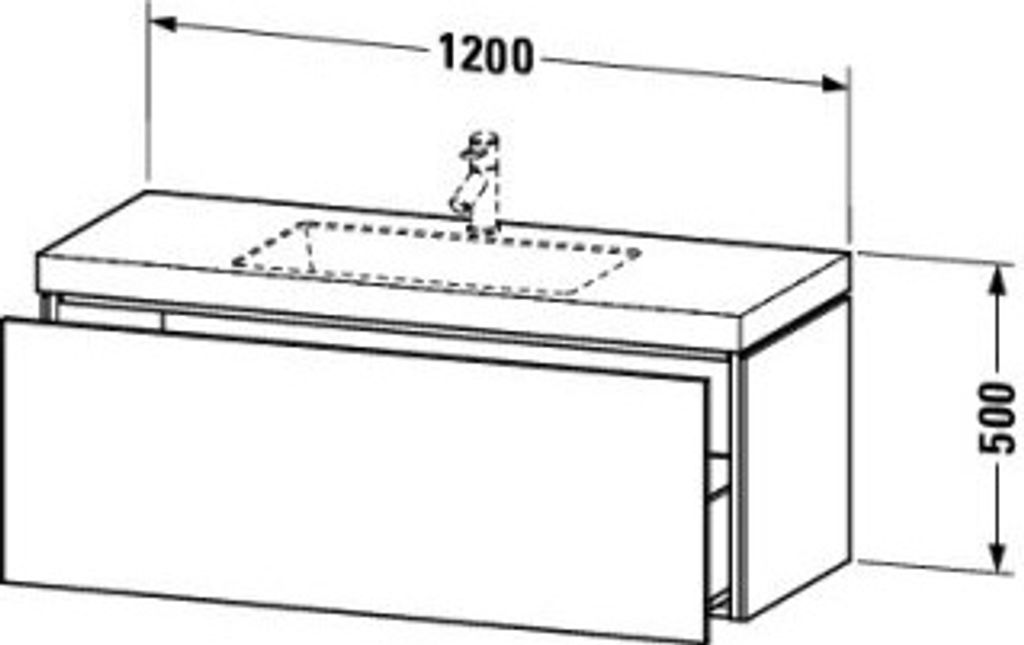 Duravit LC6919N5555 LC cb WH 1200x480x500 Ei Marmoriert