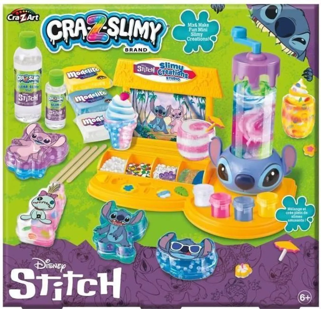 Kit de slime complet Stitch Lexibook Crazart pour activités créatives